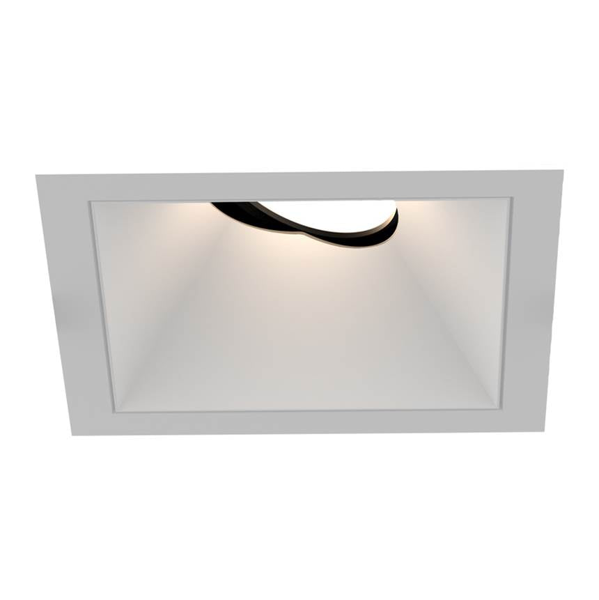 Eurofase OSC3ST02RG021535WCL White Oscar Small 15w Square White Trim White Baffle Gimbal Wide 3500k Clear Lens Image 1