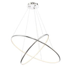 Eurofase 31861-014 Chrome Valley, Chandelier, 2-light, 32'', Chrome, White Acrylic Image 3