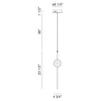 Eurofase 39463-012 Anodized Black Barletta, Pendant , 24'', Anodized Black Image 1