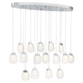 Eurofase 37194-027 Chrome Paget, Chandelier, 16-light, 44'', Chrome, Clear Glass Image 1