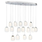 Eurofase 37194-027 Chrome Paget, Chandelier, 16-light, 44'', Chrome, Clear Glass Image 1