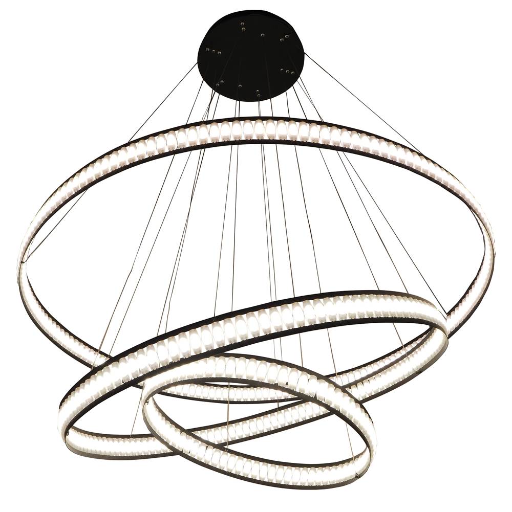 Eurofase 37090-012 Matte Black Forster, Chandelier , 3-light, 60'', Matte Black Image 2