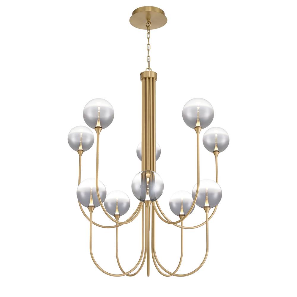 Eurofase 48925-020 Gold Iissa, Chandelier, 10-light, 40'', Gold, Smoked Glass Image 1