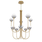 Eurofase 48925-020 Gold Iissa, Chandelier, 10-light, 40'', Gold, Smoked Glass Image 1