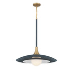Eurofase Welsh, Pendant, 30'', Matte Blue, White Glass