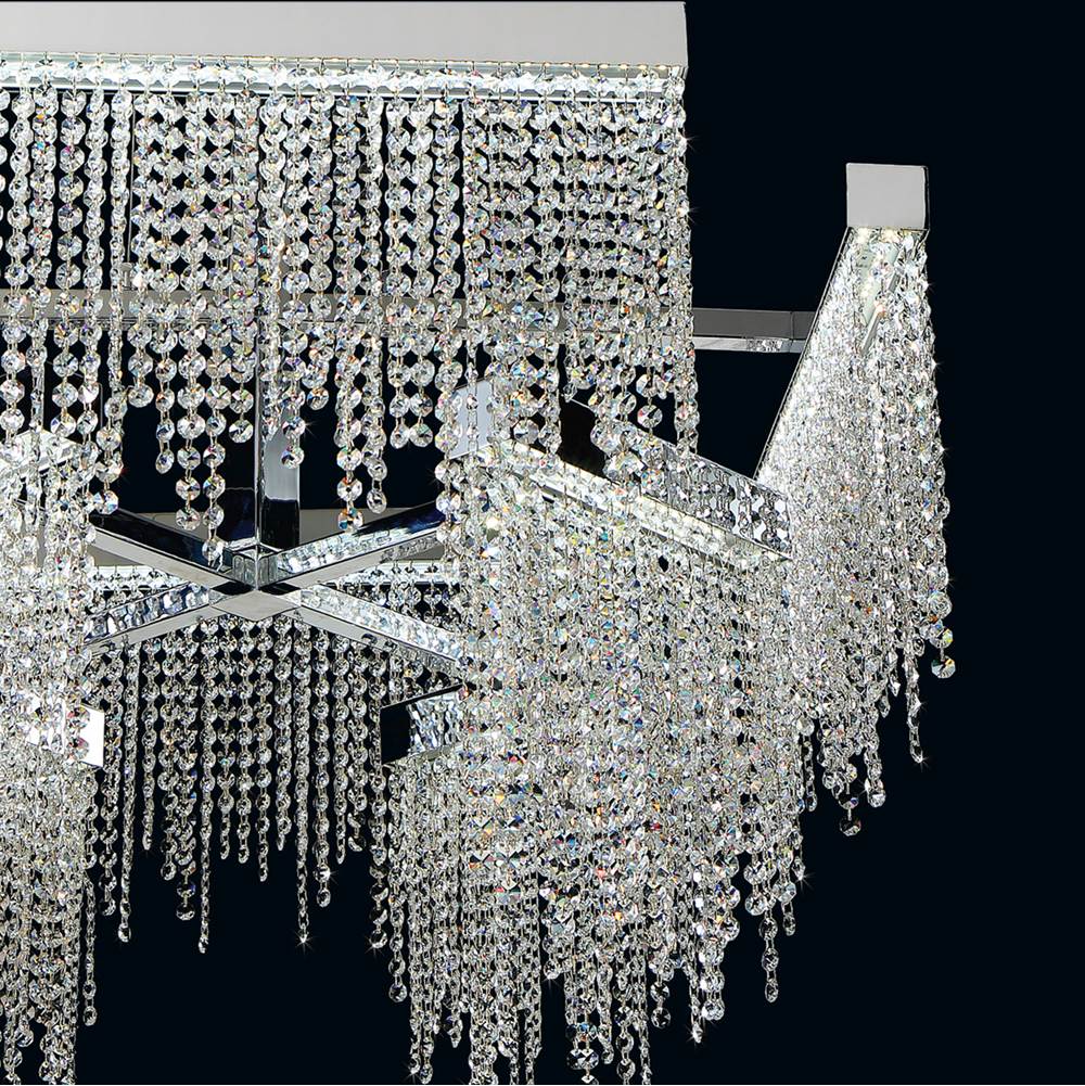 Eurofase 30005-013 Chrome Rossi, Chandelier , 10-light, 51'', Chrome Image 3