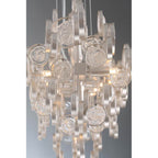 Eurofase 34031-018 Chrome Trento, Chandelier, 12-light, 40'', Chrome, Clear Glass Image 2
