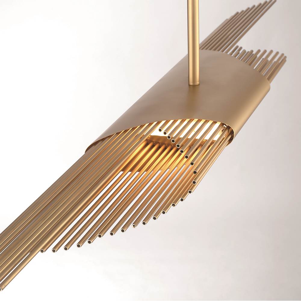 Eurofase 43866-021 Satin Gold Paint Umura, Chandelier , 2-light, 49'', Satin Gold Paint Image 2