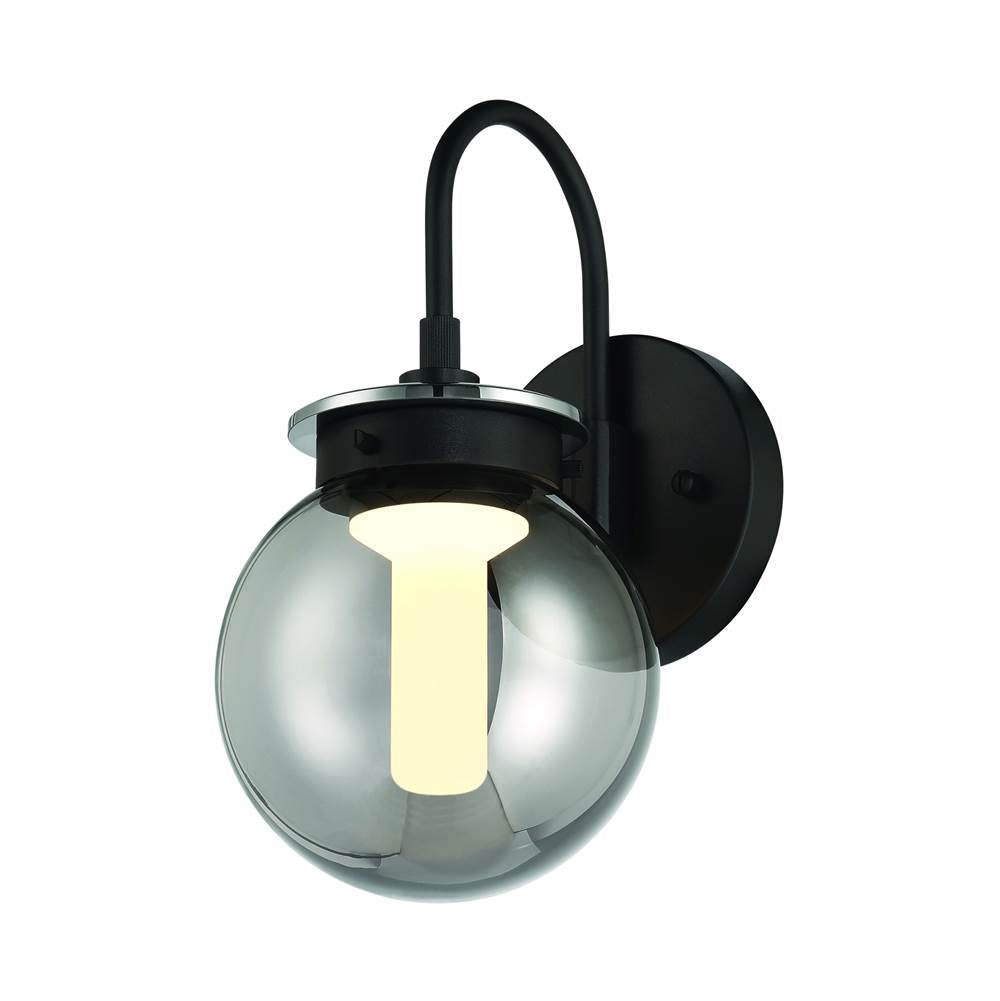 Eurofase 47195-011 Powder Coat Black Caswell, Outdoor, 11'', Powder Coat Black, Smoked Glass Image 4