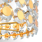 Eurofase 44286-025 Gold Perrene, Chandelier, 8-light, 32'', Gold, Clear Glass Image 1
