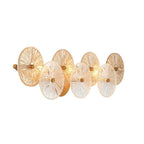 Eurofase 45701-016 Matte Gold Sue-anne, Vanity, 30'', Matte Gold, Clear-amber Glass Image 5