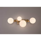 Eurofase Vine, Vanity, 4lt, Gold, Opal Glass