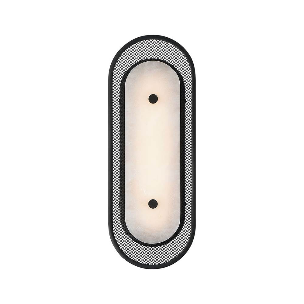 Eurofase 49442-021 Matte Black Tramore, Wall Sconce , 16'', Matte Black, Alabaster Image 6