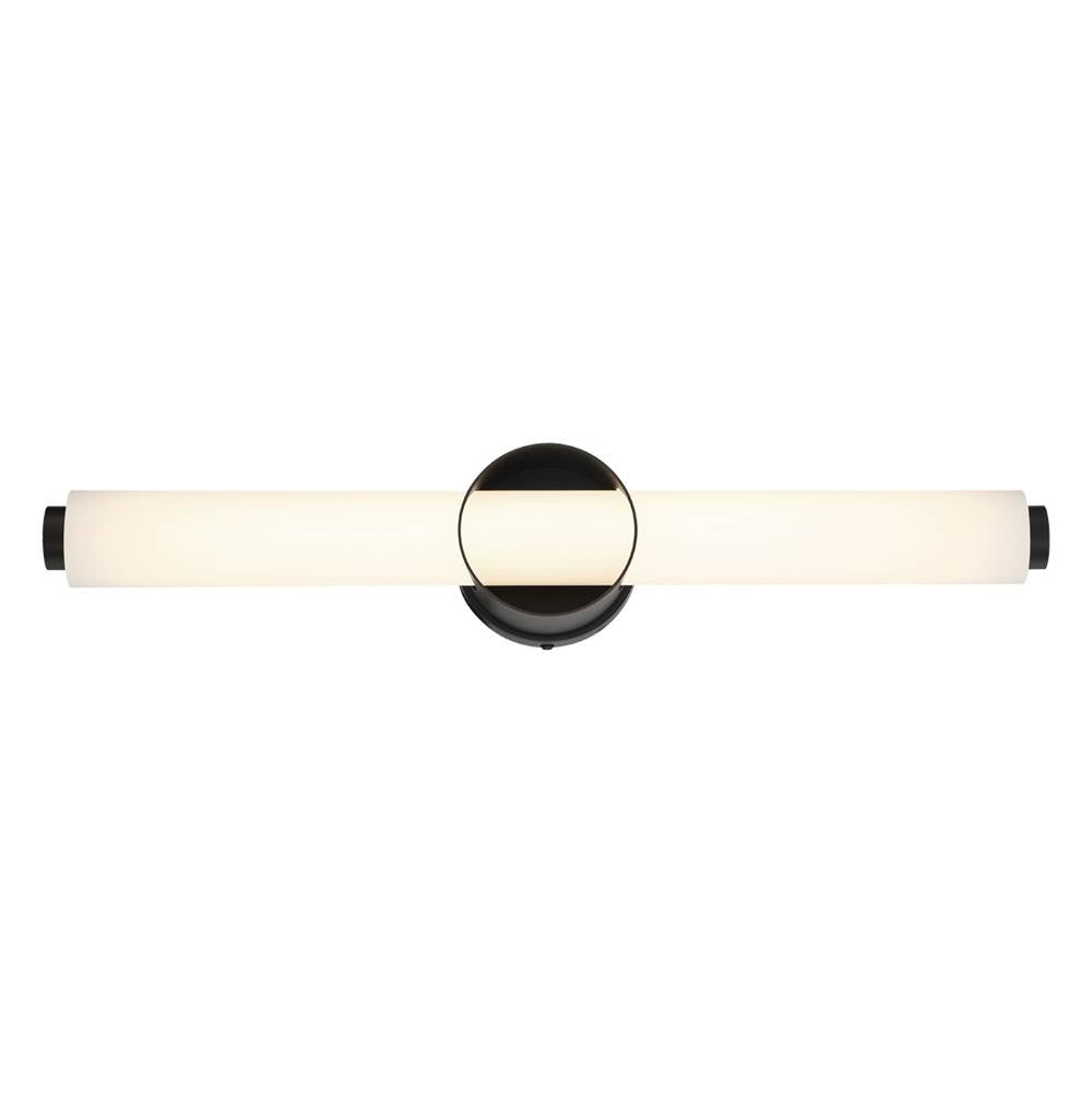 Eurofase Santoro, Vanity, 25'', Matte Black, White Glass