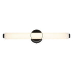 Eurofase Santoro, Vanity, 25'', Matte Black, White Glass