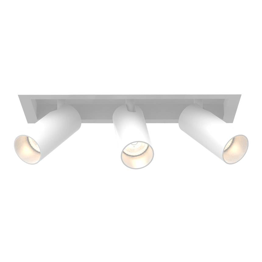 Eurofase Tango 15w 3 Light White Trim Spot 3500k Clear Lens
