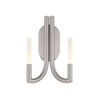 Eurofase 49009-026 Brushed Nickel Olette, Wall Sconce, 2-light, 17'', Brushed Nickel, Frosted Acrylic Image 2