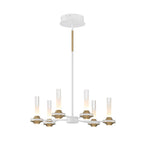 Eurofase Torcia, Chandelier, 6-light, 24'', Matte White, White Acrylic