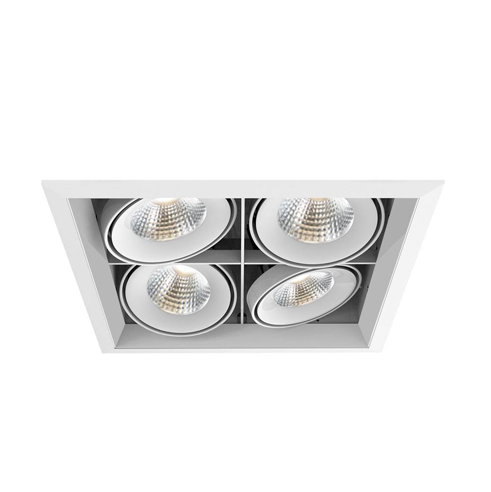 Eurofase  Multiple 26w 4 Lights Square Trim 20 Degree Gimbal 4000k Whtie/white