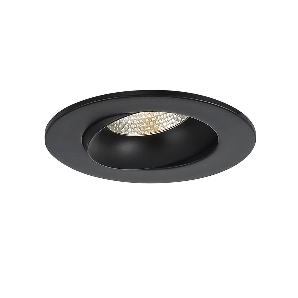 Eurofase Midway 3.5'' 12w 1 Light Round Gimbal Trim 5cct Black