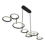 Eurofase 39421-012 Matte Black Giro, Chandelier , 8-light, 59'', Matte Black Image 3
