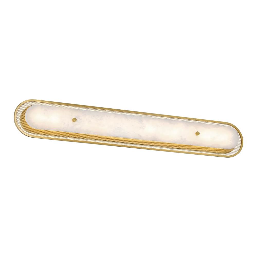 Eurofase 49176-025 Gold Tramore, Wall Sconce , 38'', Gold, Alabaster Image 3