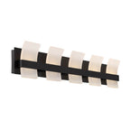 Eurofase 35657-025 Matte Black Cambridge, Vanity, 5lt, 36'', Matte Black, White Acrylic Image 4