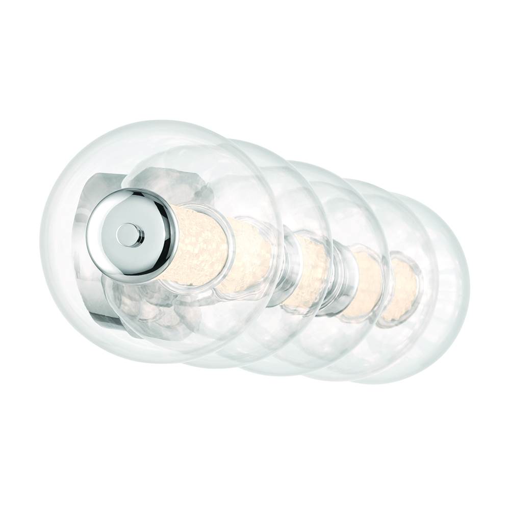 Eurofase 47258-020 Chrome Atomo, Vanity, 5lt, 38'', Chrome, Clear Glass Image 3