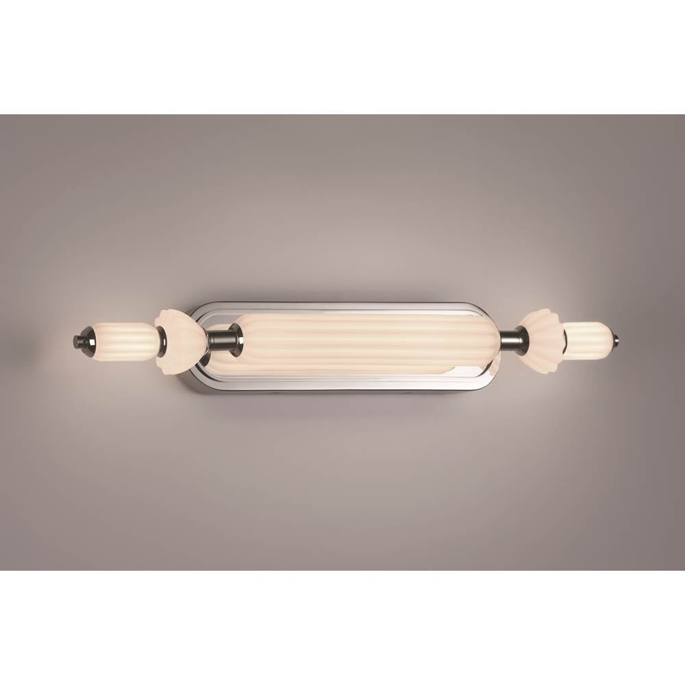 Eurofase 49018-028 Polished Nickel Lansdowne, Vanity, 31'', Polished Nickel, Opal Glass Image 5