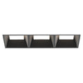 Eurofase Bravo 15w 3 Light Black Trimless Panel Wide 3000k