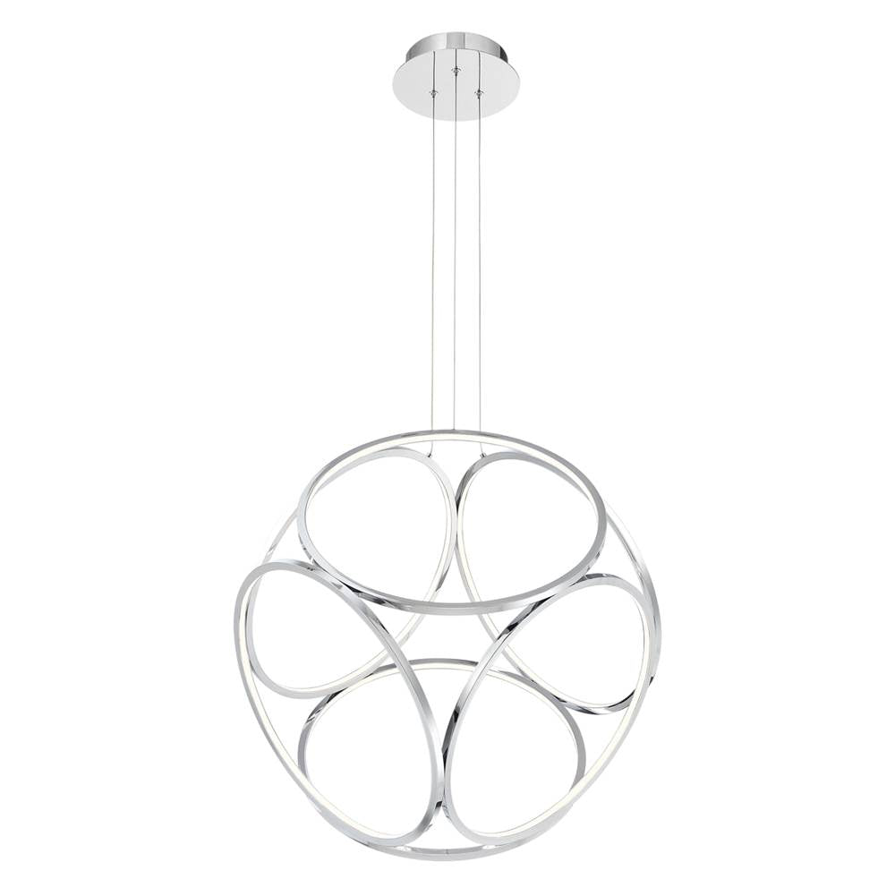 Eurofase 37102-012 Chrome Glenview, Pendant , 24'', Chrome Image 1
