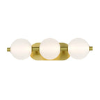 Eurofase Palmas, Vanity, 3lt, 23'', Gold, White Glass
