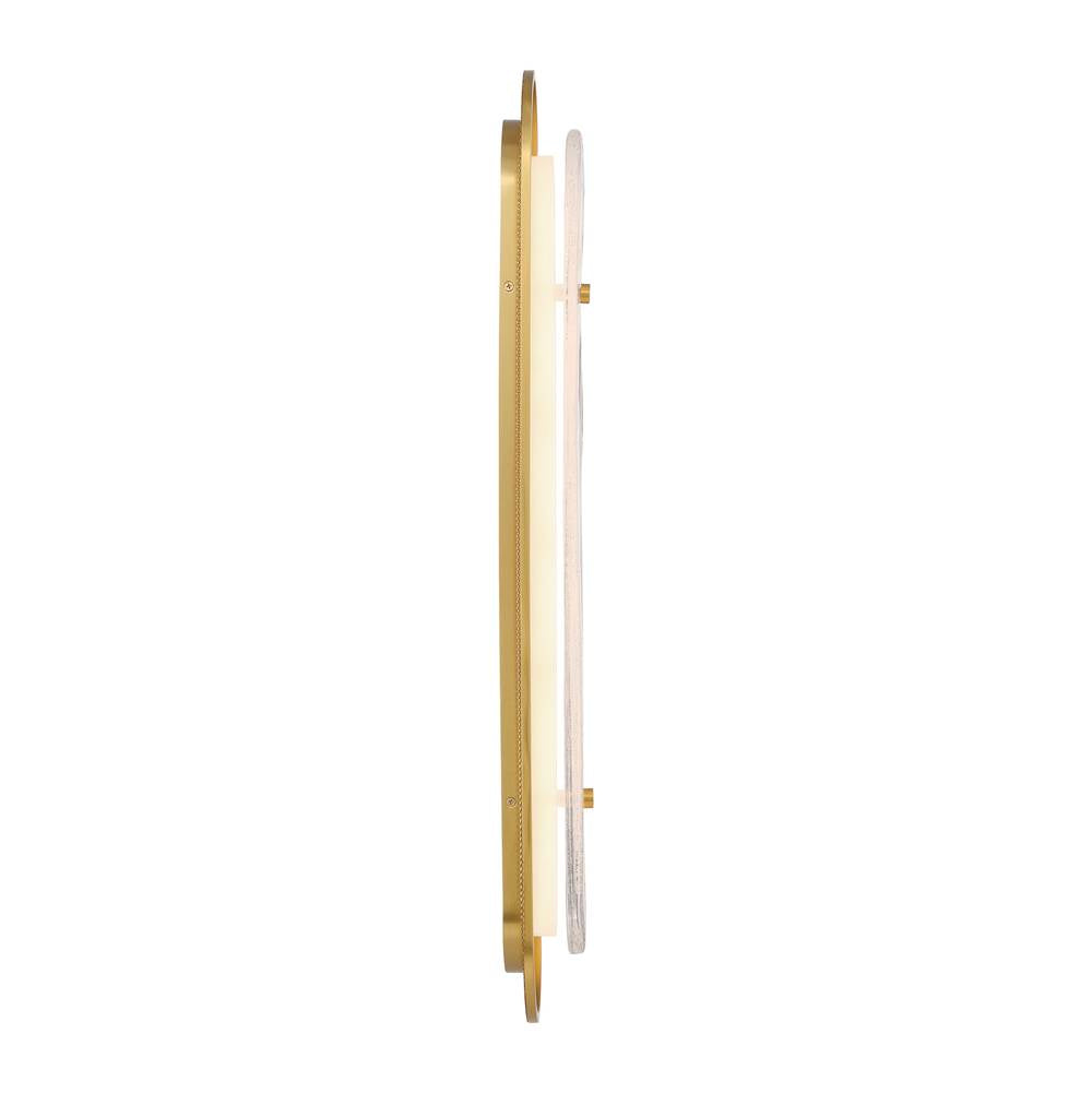 Eurofase 49174-014 Gold Tramore, Wall Sconce, 30'', Gold, Silver Glass Image 6
