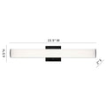 Eurofase 37080-020 Matte Black Springfield, Vanity, 24'', Matte Black, White Acrylic Image 1