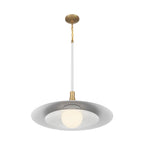 Eurofase Welsh, Pendant, 30'', Matte White, White Glass