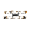 Eurofase 49038-019 Gold Black Mix Cornice, Chandelier, 14-light, 60'', Gold-black Mix, White Glass Image 1