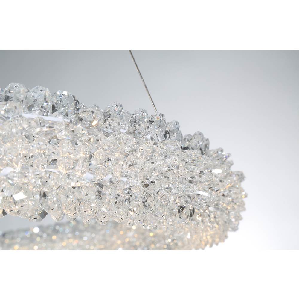 Eurofase 34153-017 Chrome Sassi, Chandelier , 27'', Chrome Image 4