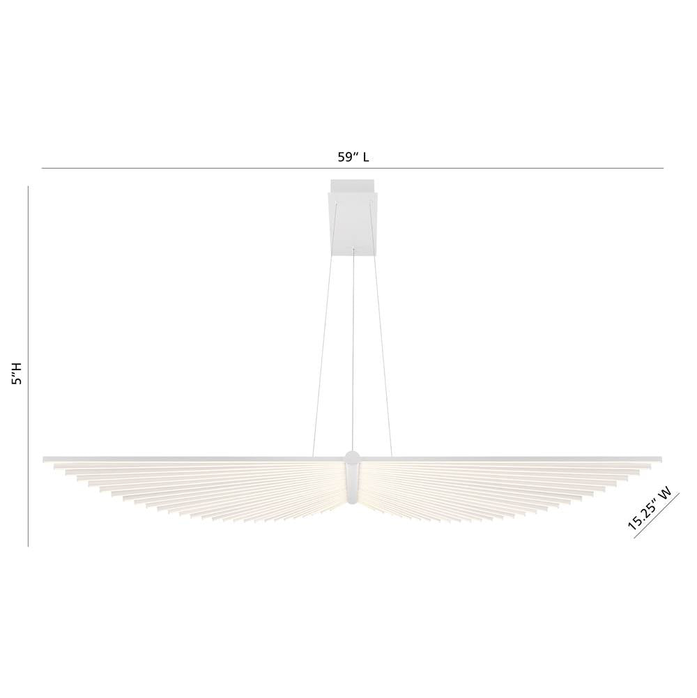 Eurofase 46344-035 Matte White Seraph, Chandelier , 59'', Matte White Image 5