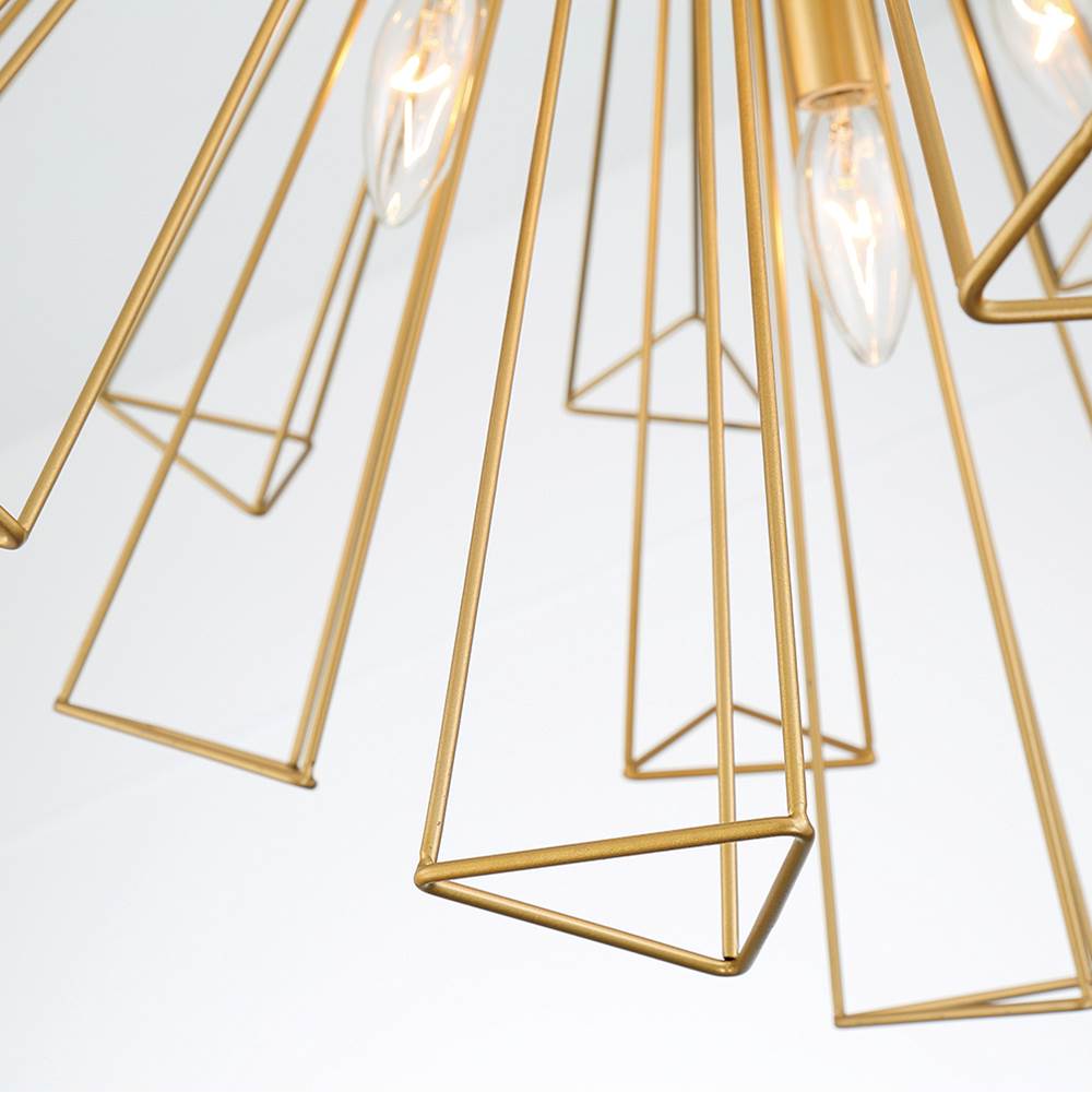 Eurofase 43863-027 Matte Gold Dendelio, Chandelier , 13-light, 30'', Matte Gold Image 3