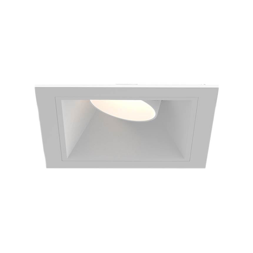 Eurofase BVOR1T02SG1535WCL  Bravo 15w 1 Light White Trim Snoot Gimbal Wide 3500k Clear Lens Image 1