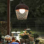 Eurofase Hannah, Outdoor, 23'', Matte Black, Brown Rope