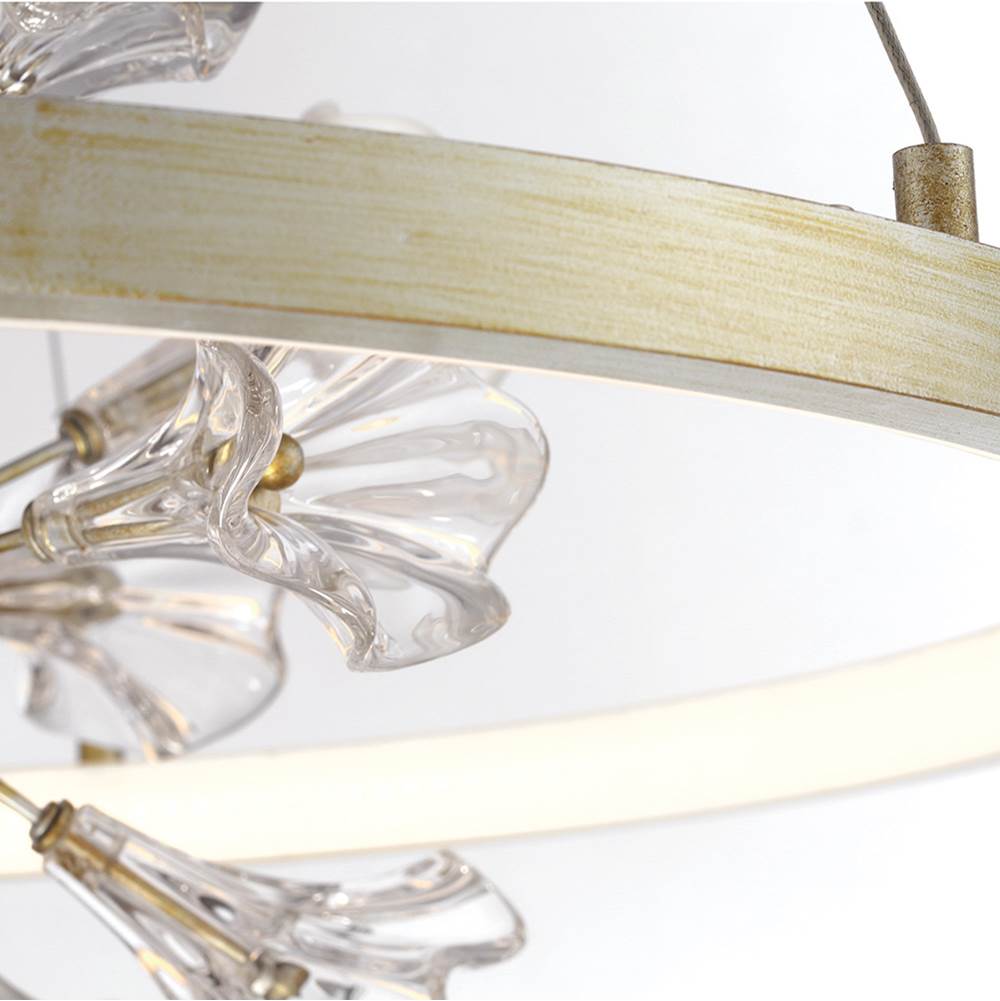 Eurofase Clayton, Chandelier , 26'', Brushed Silver