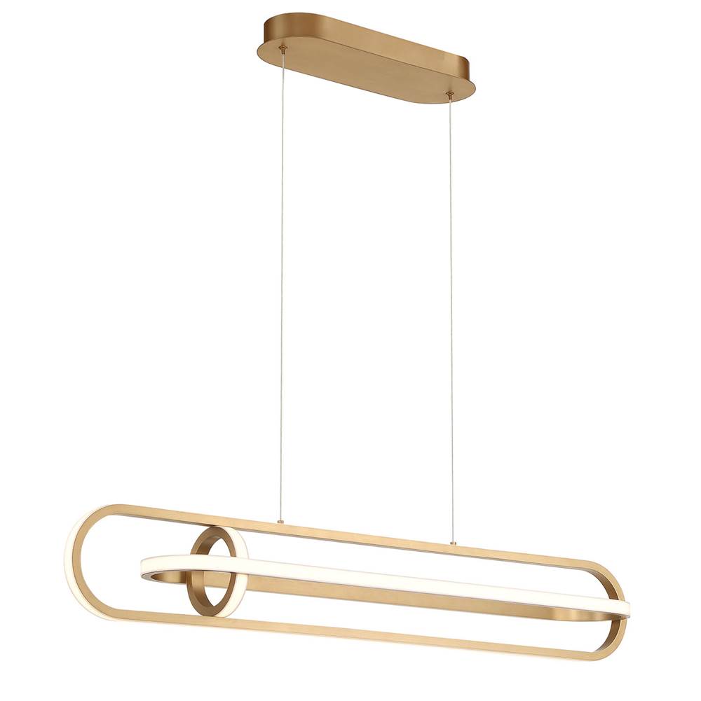 Eurofase Demark, Chandelier , 42'', Matte Gold