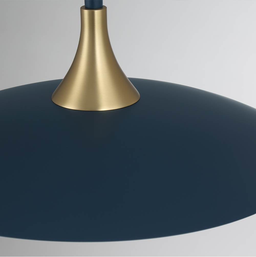 Eurofase 46441-027 Matte Blue Welsh, Pendant, 18'', Matte Blue, White Glass Image 3