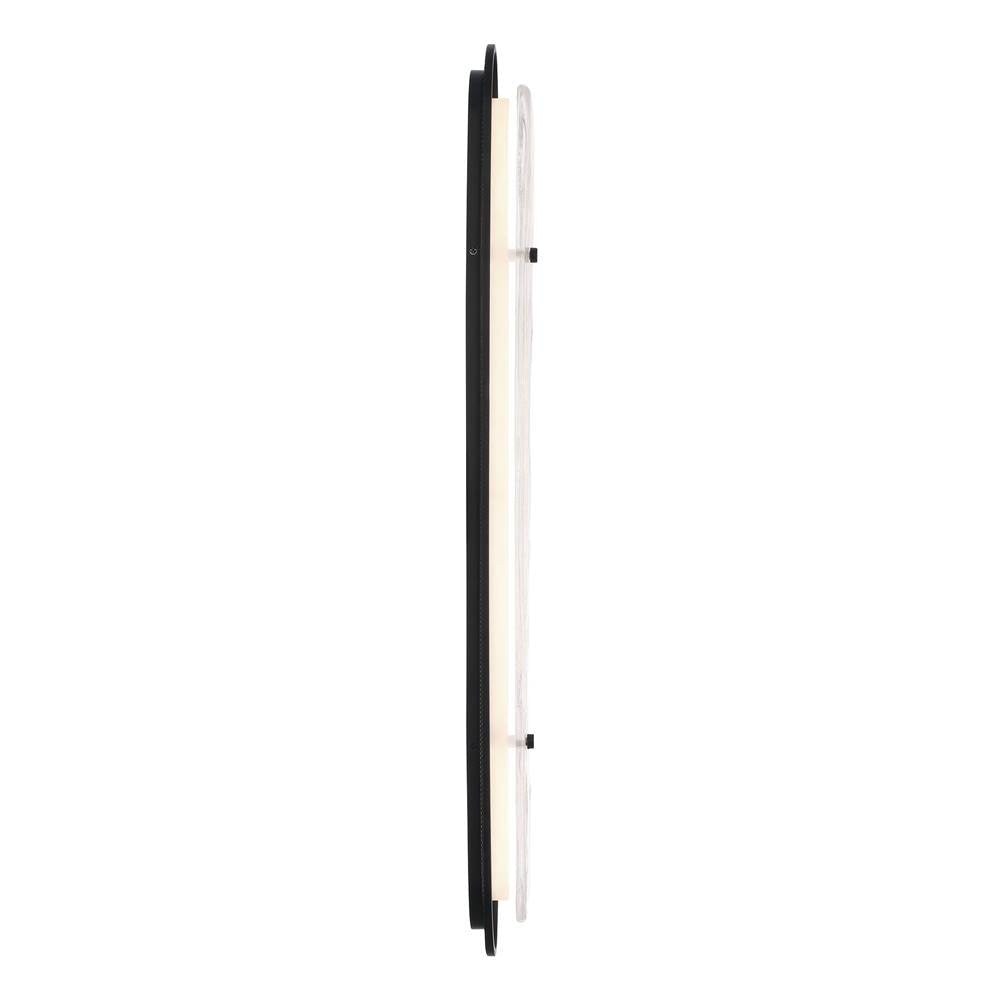 Eurofase 49445-015 Matte Black Tramore, Wall Sconce, 38'', Matte Black, Silver Glass Image 5