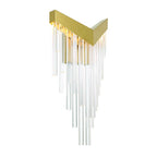 Eurofase 47600-010 Matte Gold Vivien, Wall Sconce, 20'', Matte Gold, Crystalic Acrylic Image 1