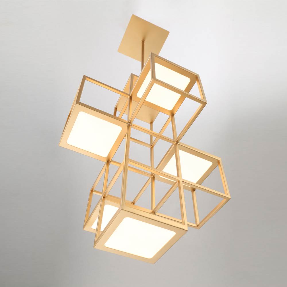 Eurofase 38260-018 Matte Gold Ferro, Chandelier , 5-light, 21'', Matte Gold Image 1