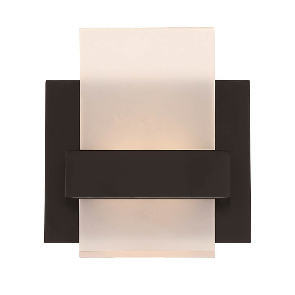 Eurofase Cambridge, Vanity, 1-light, Matte Black, Clear-amber Glass