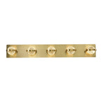 Eurofase 37071-028 Gold Ryder, Vanity, 5lt, 33'', Gold, Clear Glass Image 1