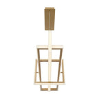 Eurofase 39323-026 Satin Gold Paint Bordo, Chandelier, 3-light, 38'', Satin Gold Paint, White Acrylic Image 5